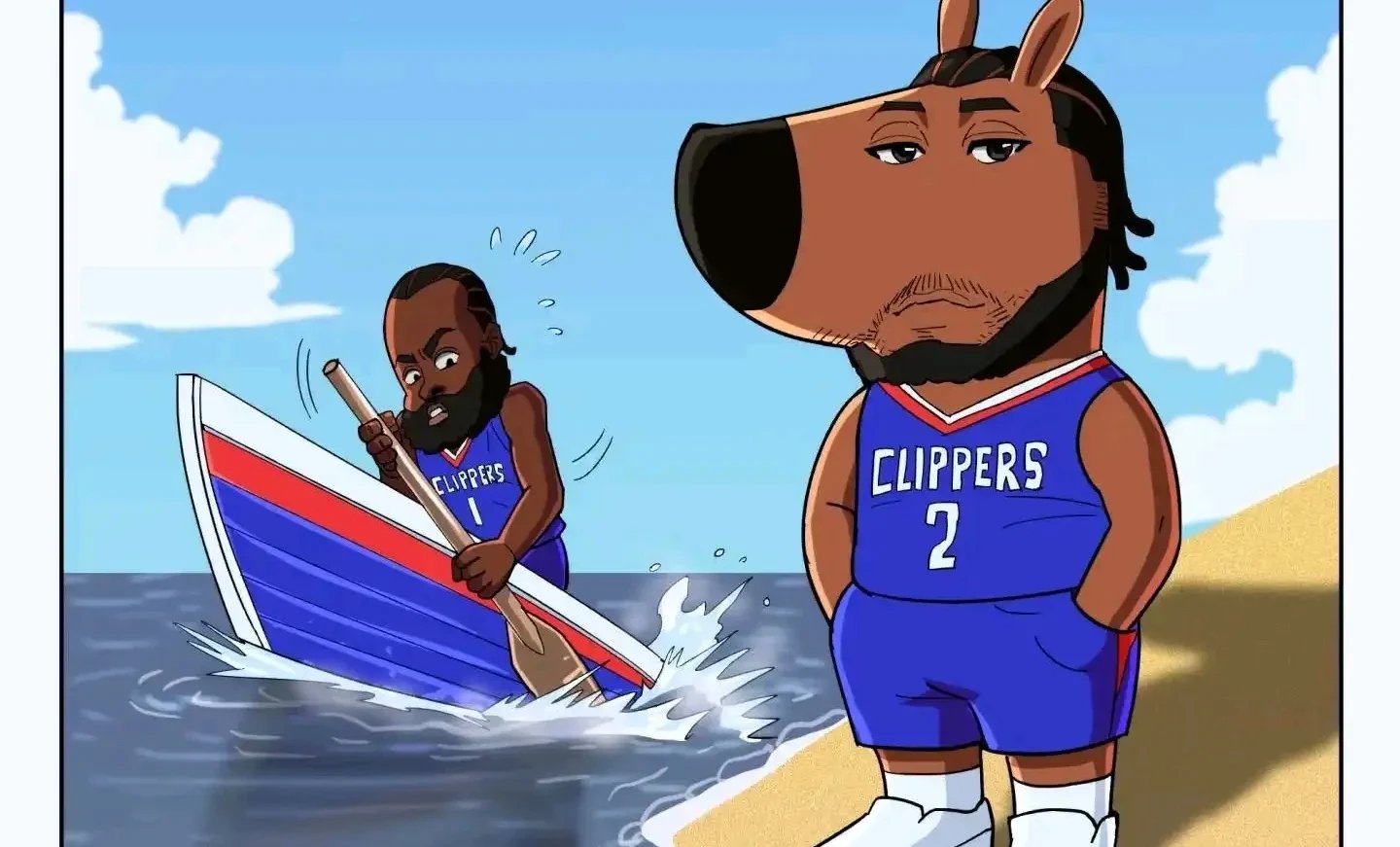 快船连胜告终,双星缺阵依然顽强 快船连胜告终,双星缺阵依然顽强